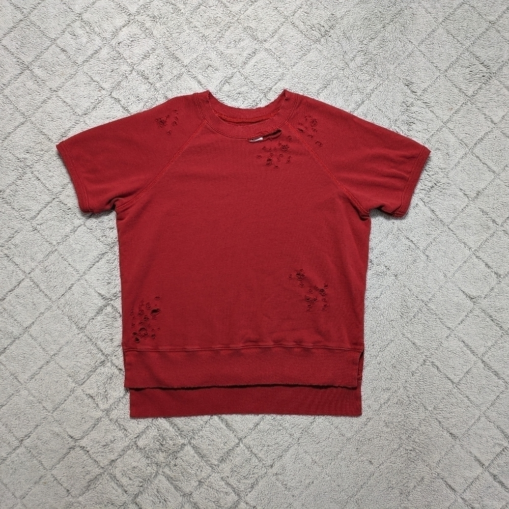 Pistola Red Distressed Sweatshirt